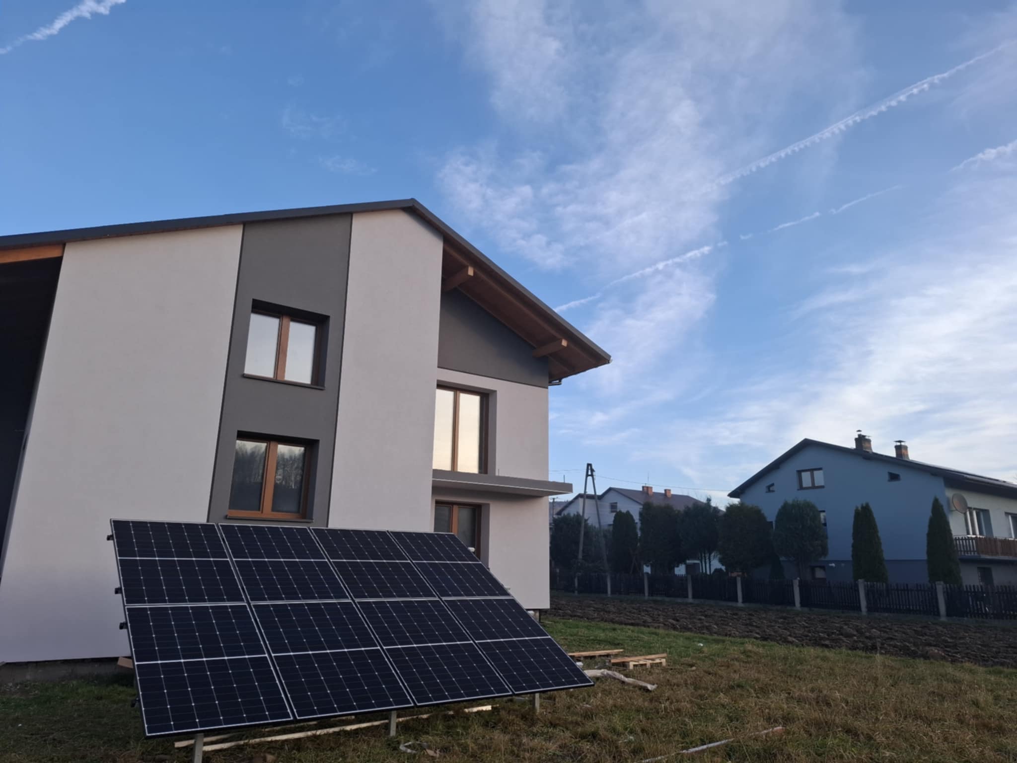 Widok na fotowoltaike